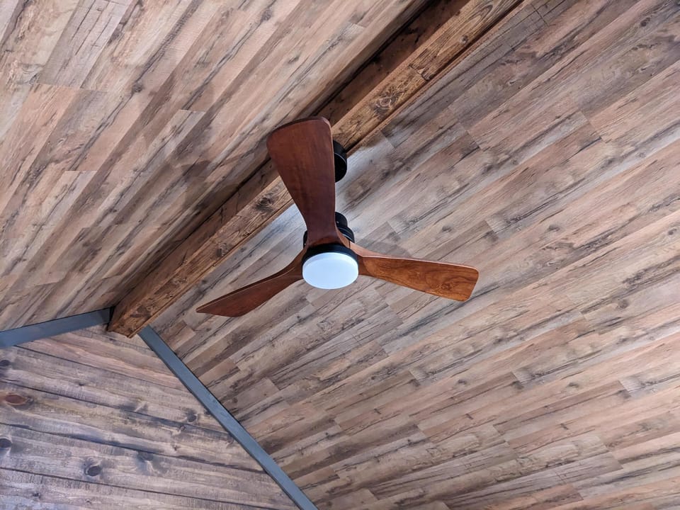 Ceiling fans with LED lighting, Remote control