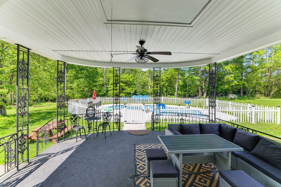 Covered Deck | Outdoor Dining Areas | Spacious Yard