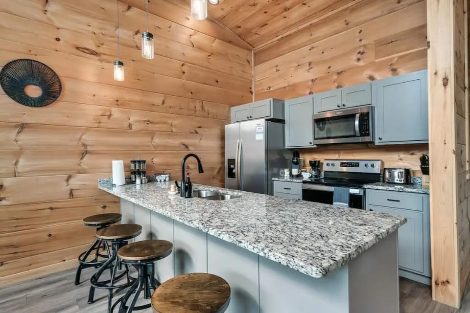 Fully-equipped kitchen.