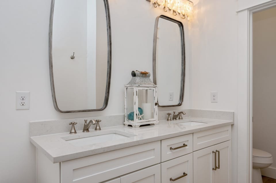 Bdrm Bath Pic2: King with private bath freestanding tub, frameless glass shower.