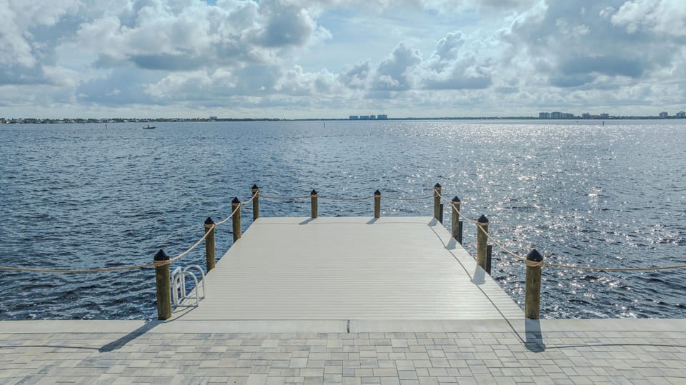 Pier Perfection - A beautifully crafted dock extending into endless blue horizons.
