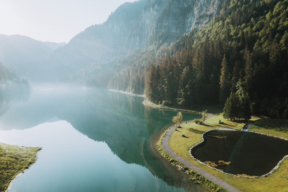 The large lake is perfect for swimming, paddle boards, kayaks and fishing