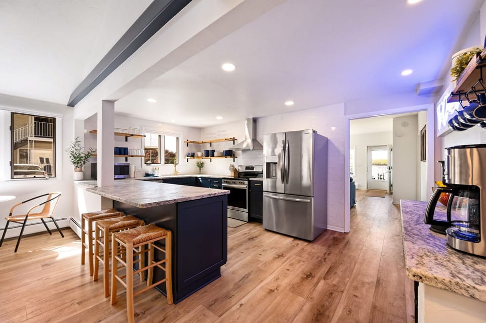 Cook delicious home cooked meals in the fully stocked luxurious kitchen.