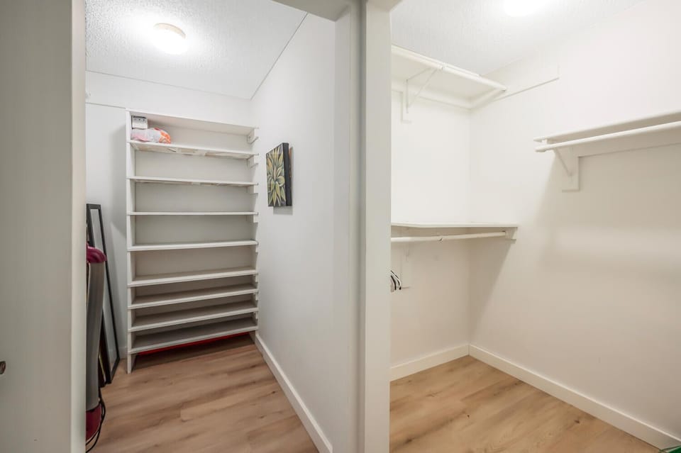 closet in master bedroom