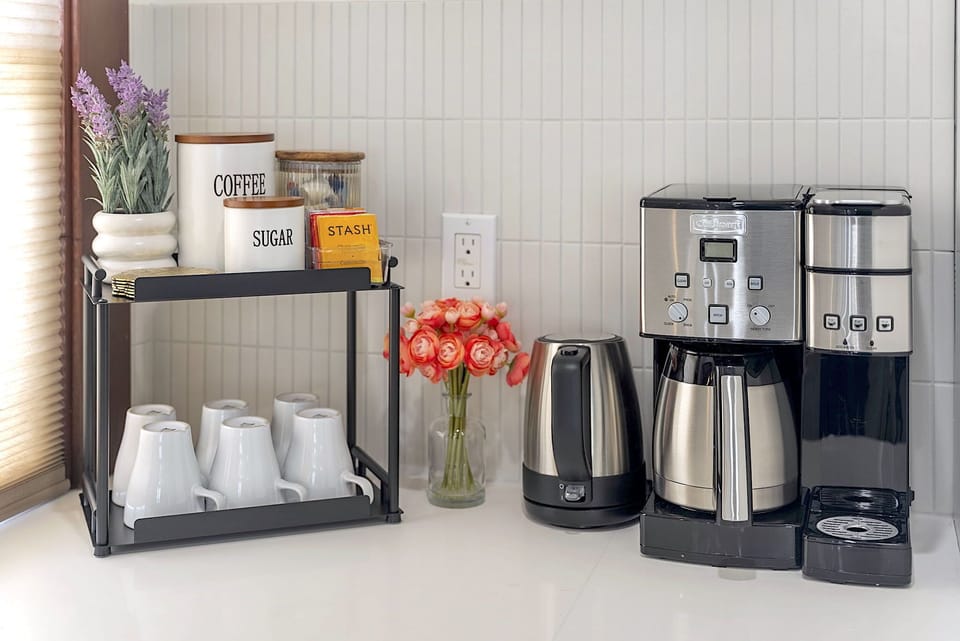 Cuisinart Coffee Station with complementary coffee, tea and sugar