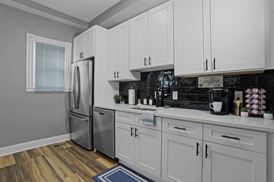 Kitchen: Sleek design meets functionality, perfect for culinary adventures and morning brews!