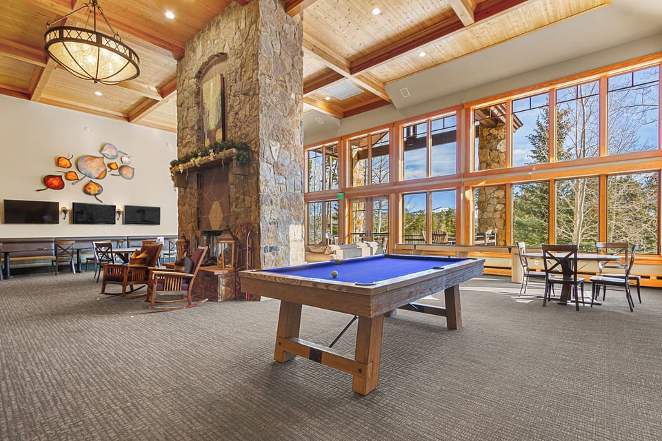 Lobby with pool table