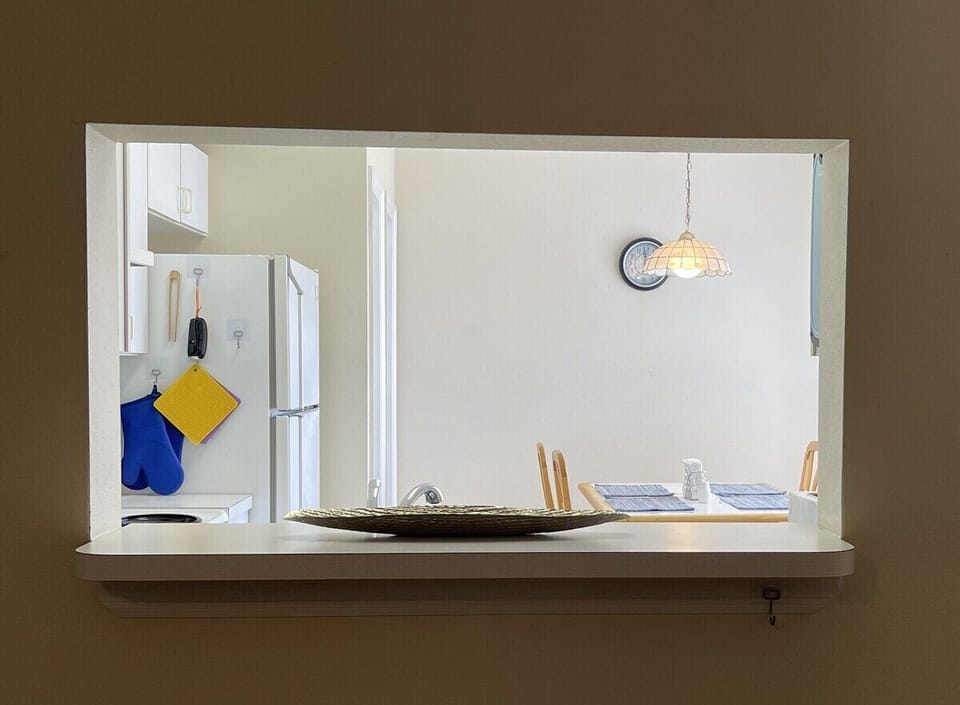 Convenient kitchen pass-through