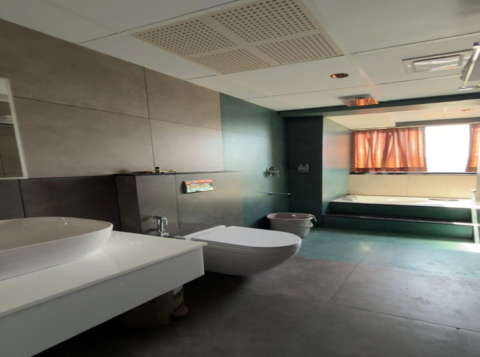 Deluxe Double Room | Bathroom | Shower, towels, shampoo