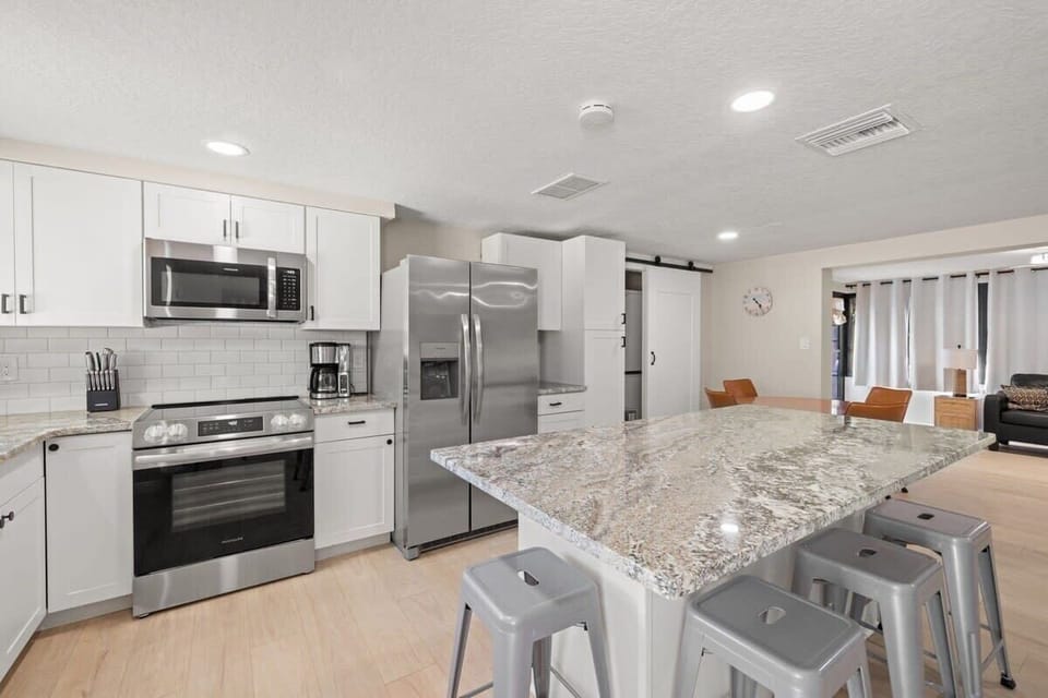 Fully stocked kitchen