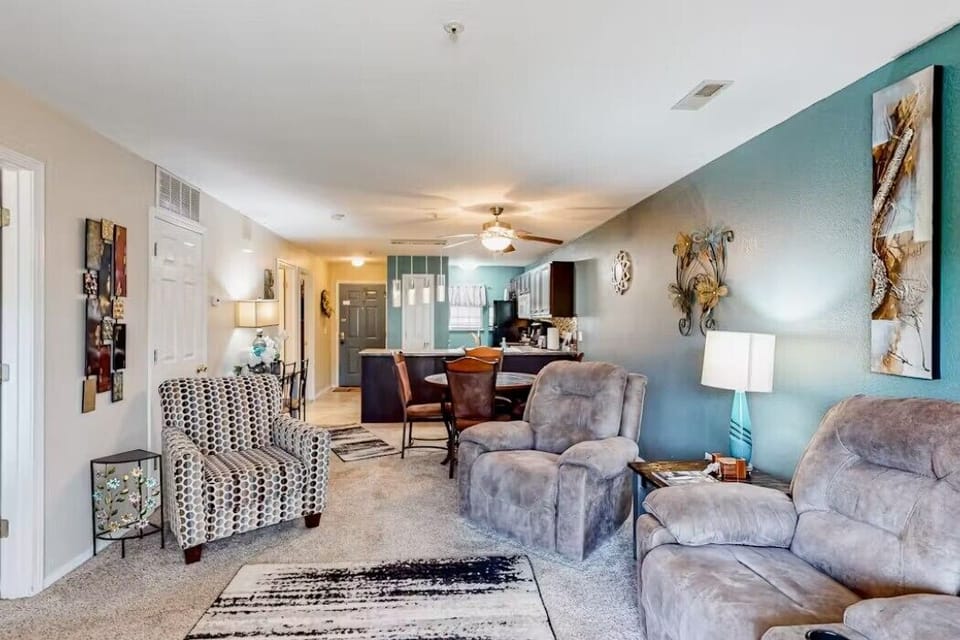 Comfortable and inviting living area.
