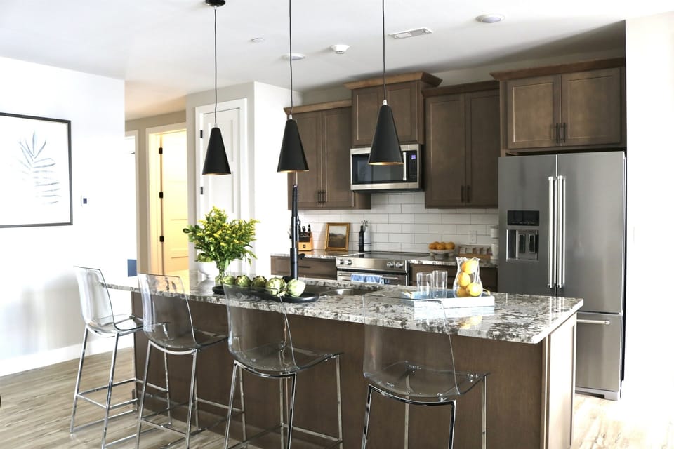 Fully stocked kitchen
