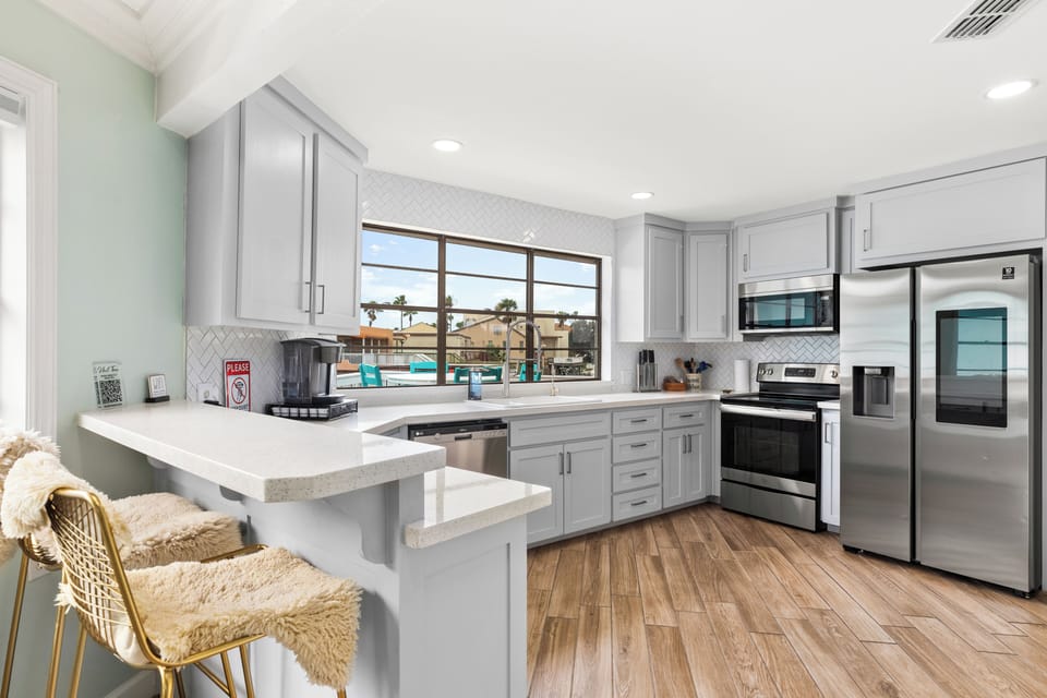 Breakfast bar seating