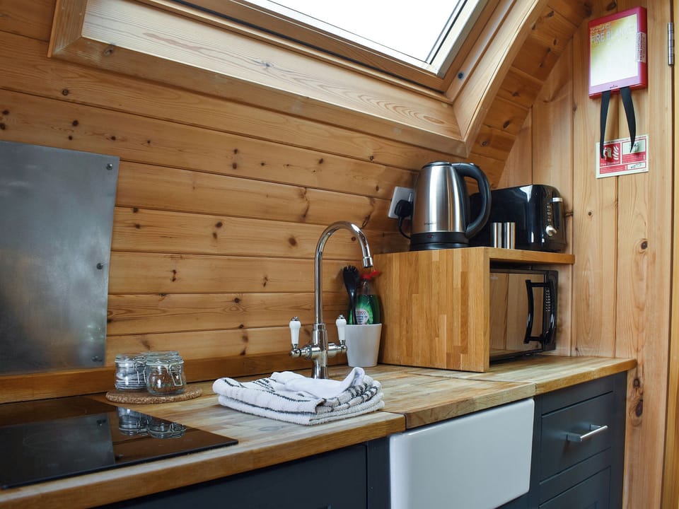 Attractive open-plan living space | Withy Bottom - Moorside Glamping Pods, Corney, near Millom