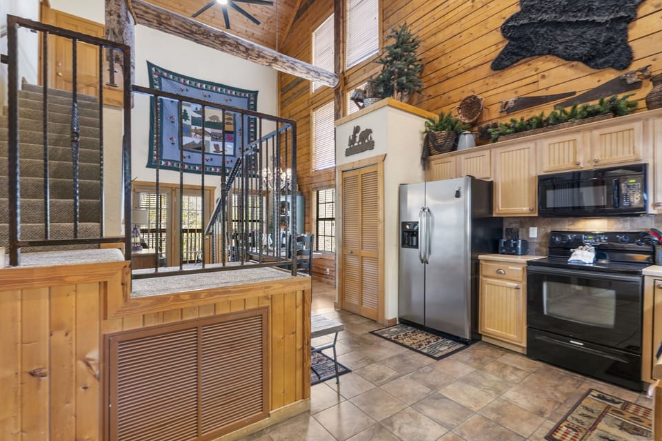 Open Floor Plan from Kitchen to Dining and Living 
Room
