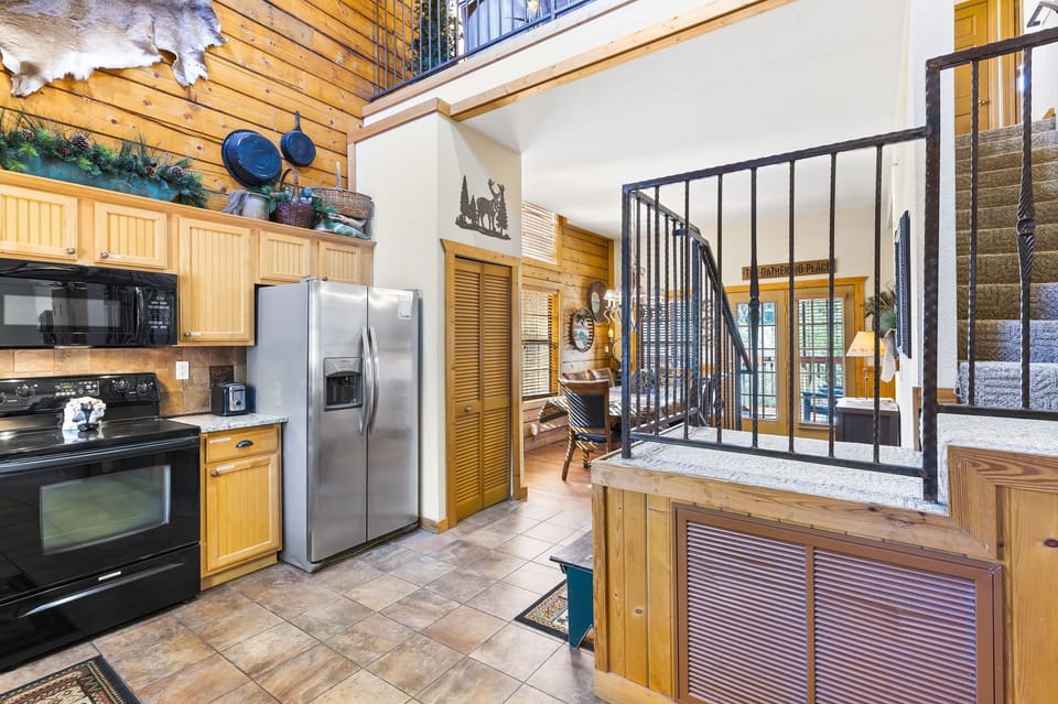 Open Floor Plan from Kitchen to Dining and Living 
Room