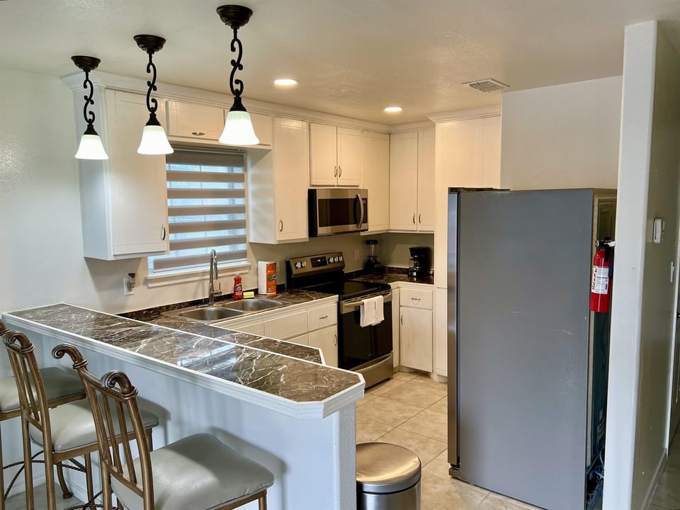 Functional Kitchen with Bar Seating