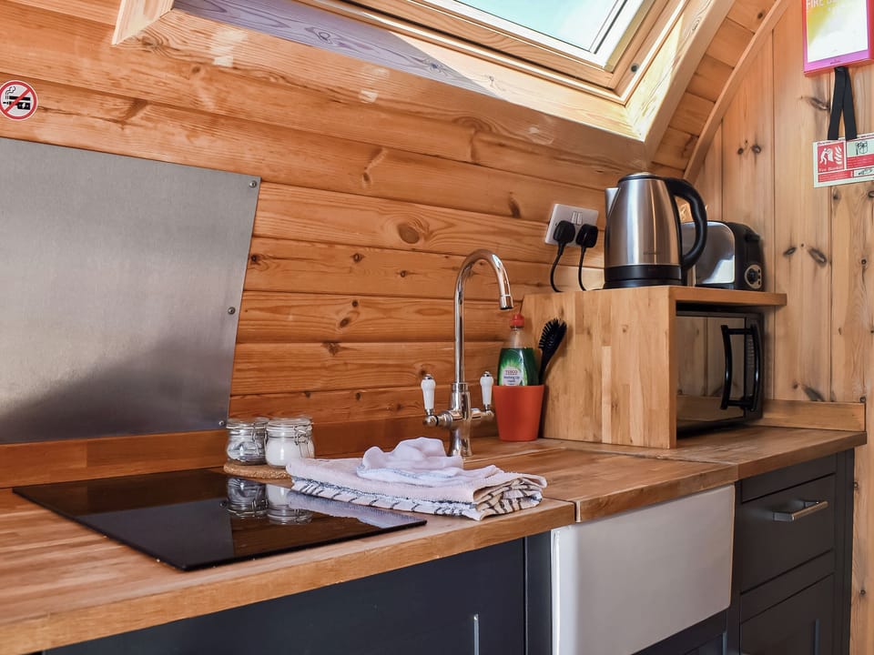 Attractive open-plan living space | Stainton - Moorside Glamping Pods, Corney, near Millom