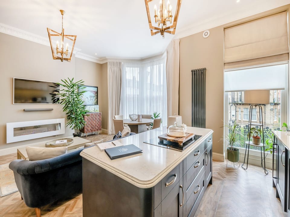 Open plan living space | Broxa - Derwent House Apartments, Scarborough