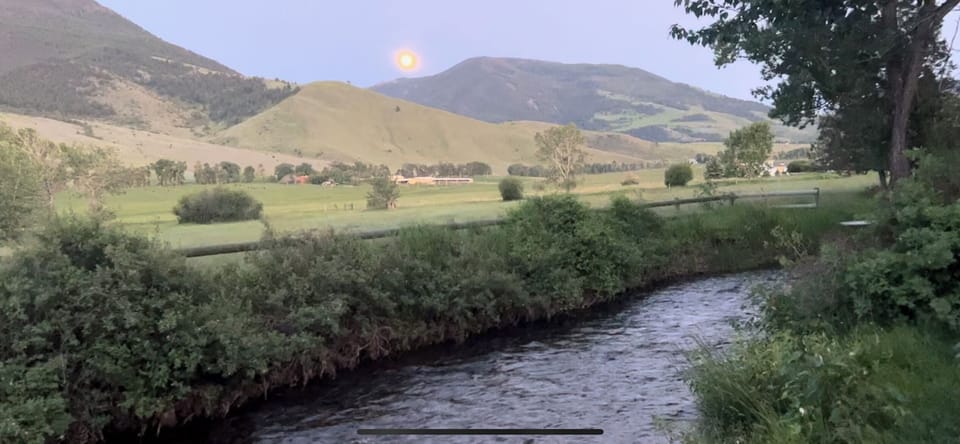 Elbow creek on property.