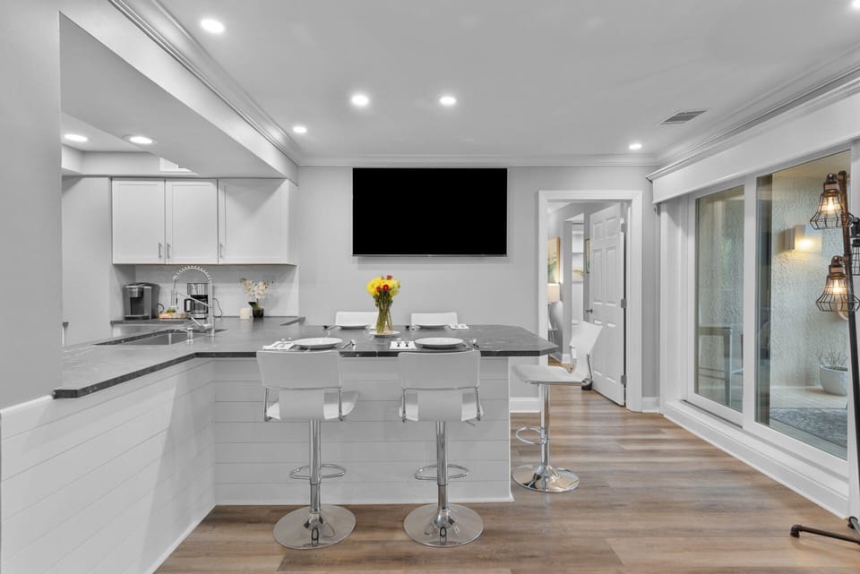 Modern stainless appliances