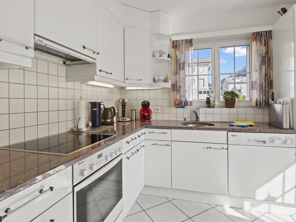 Tap, Cabinetry, Countertop, Kitchen Sink, Sink, Window, Plumbing Fixture, Kitchen Stove, Kitchen, Kitchen Appliance