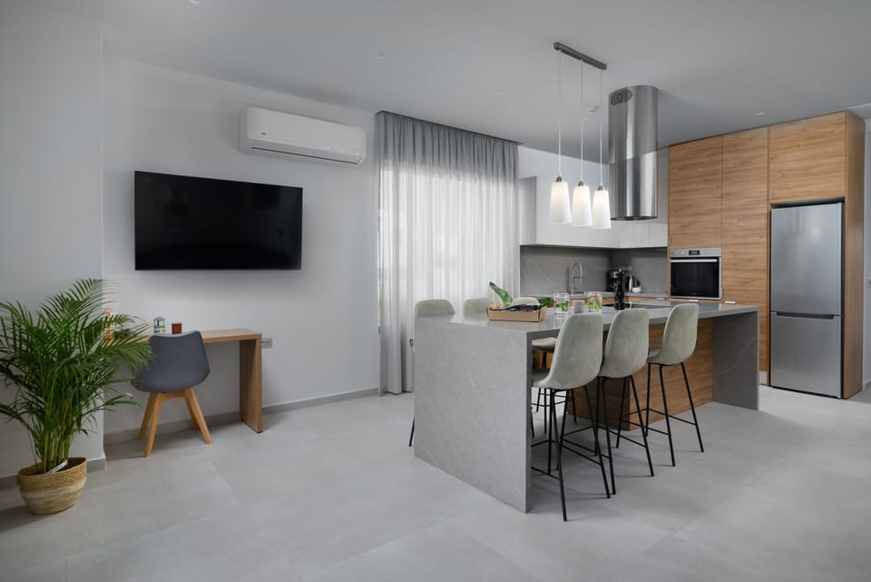 Villa, 3 Bedrooms, Sea View | Private kitchen | Full-size fridge, microwave, oven, stovetop