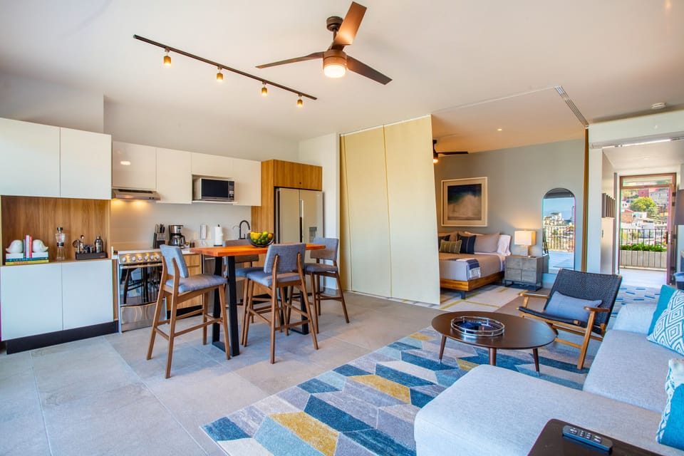 Entire condo layout from the sofa