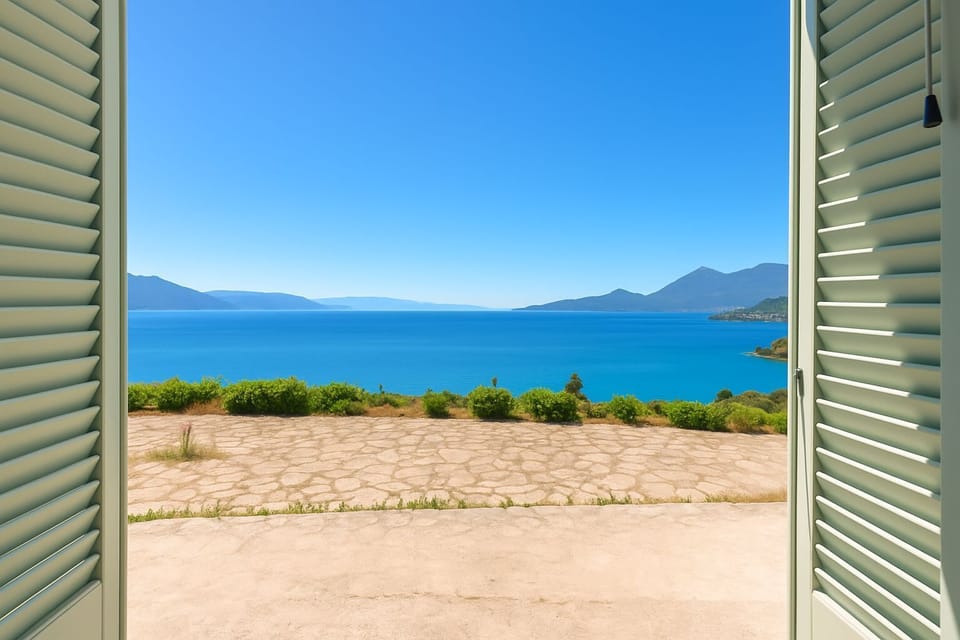 Serene View from the Room
Wake up to peaceful landscapes framed by shuttered windows.