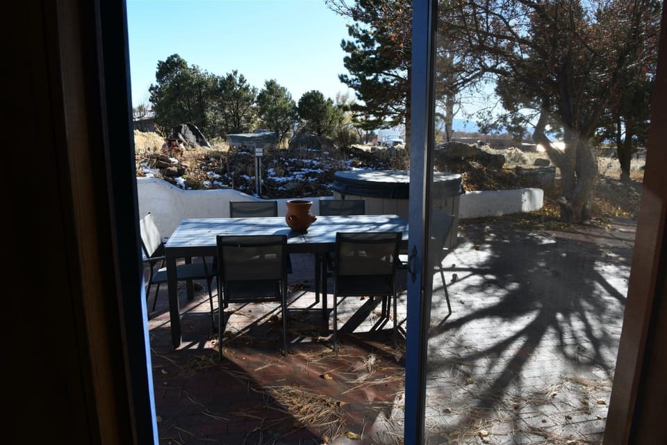 Looking onto the patio