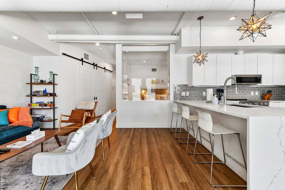 Condo, Multiple Beds, Patio, City View ((R03) 3198 Blake St. Unit 205) | Private kitchen | Fridge, microwave, oven, stovetop