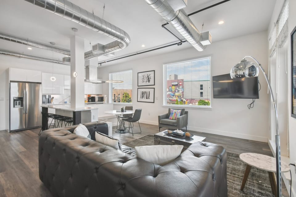 Condo, Multiple Beds, Patio, City View ((R01) 3198 Blake St. Unit 201) | Living area | TV