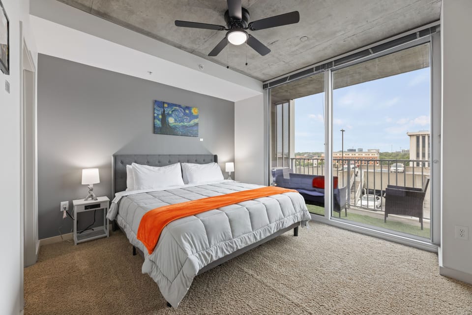 "A king-size bed, 55 inch tv, and a balcony attached transform a mere condo into a sanctuary of comfort and serenity." - Lila E