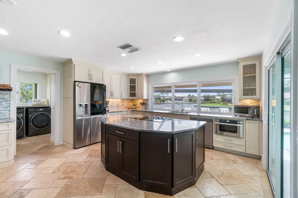 We'd venture to guess your kitchen at home does not have these views.