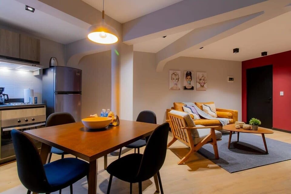 Experience the harmony of high-end design and homely comfort at our dining table.
