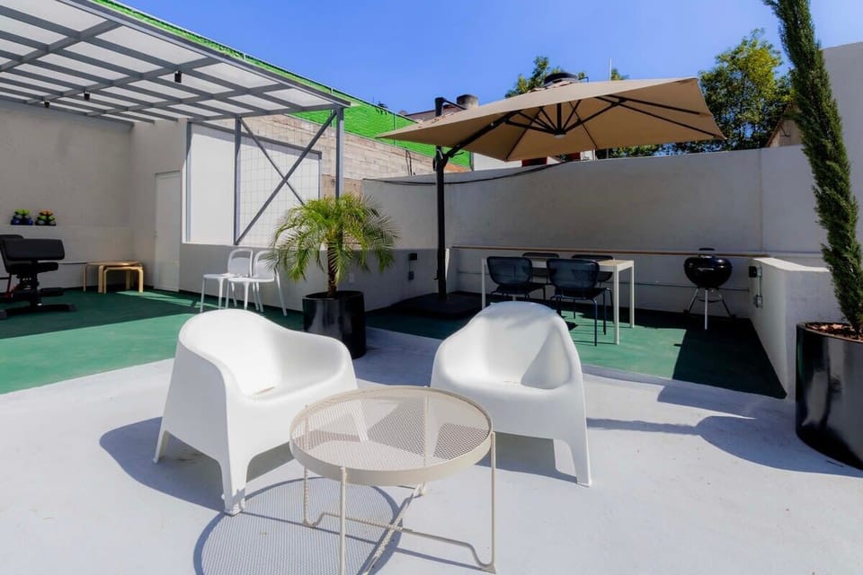 Take in the sights from our communal terrace.


