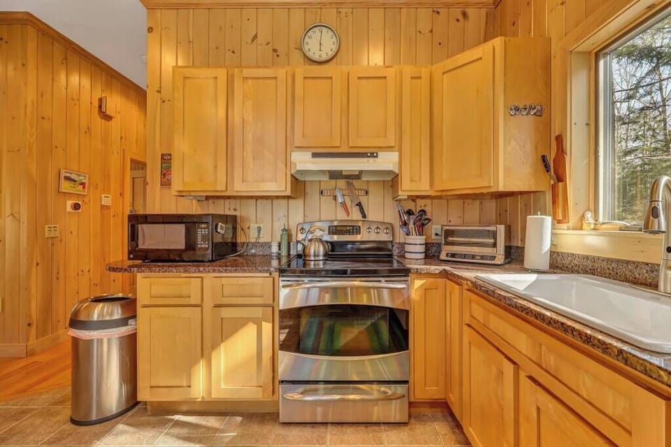 Kitchen and hallway.