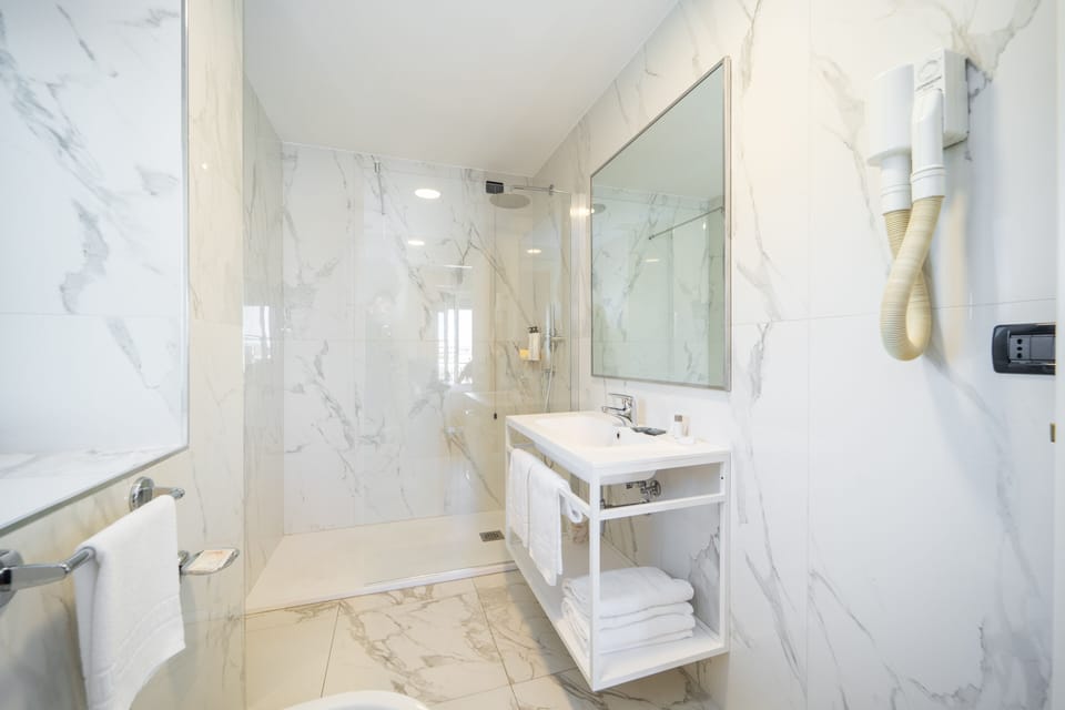 Deluxe Double or Twin Room | Bathroom | Free toiletries, hair dryer, bidet, towels