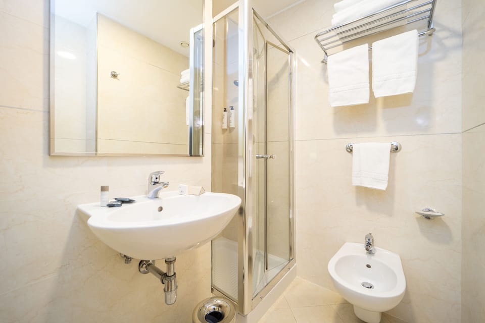 Double or Twin Room | Bathroom | Free toiletries, hair dryer, bidet, towels