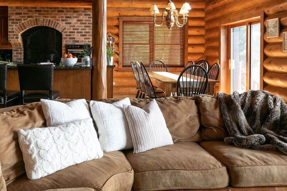 Cozy up in the living room.