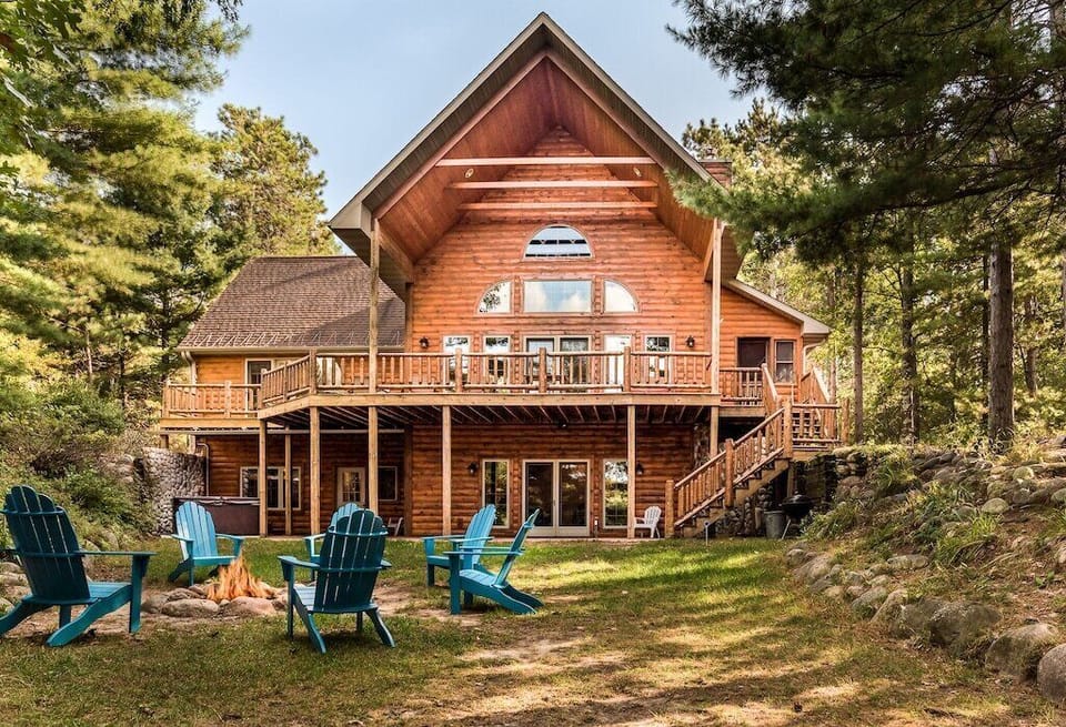 Enjoy an evening around the campfire, or enjoy relaxing on the large deck while cooking burgers on the gas grill.