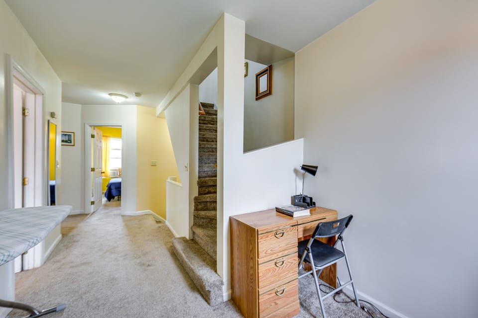 Laptop-Friendly Workspace | 2nd Floor | Stairway to 3rd Floor