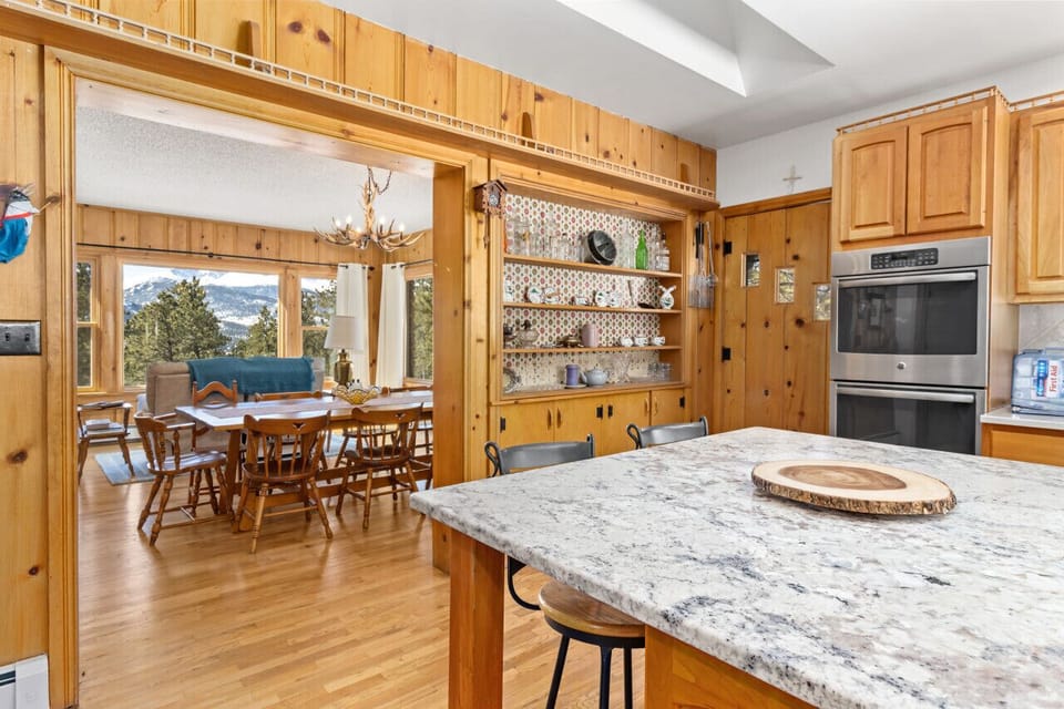 Kitchen is equipped with your cooking needs with ample storage