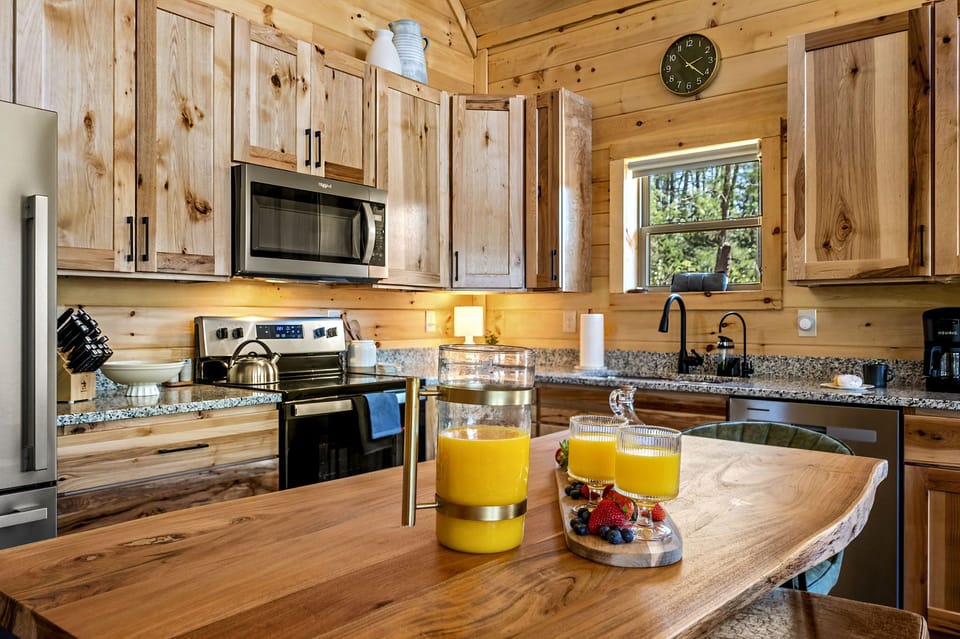 Gather around the dining table for a family feast or a game of cards.