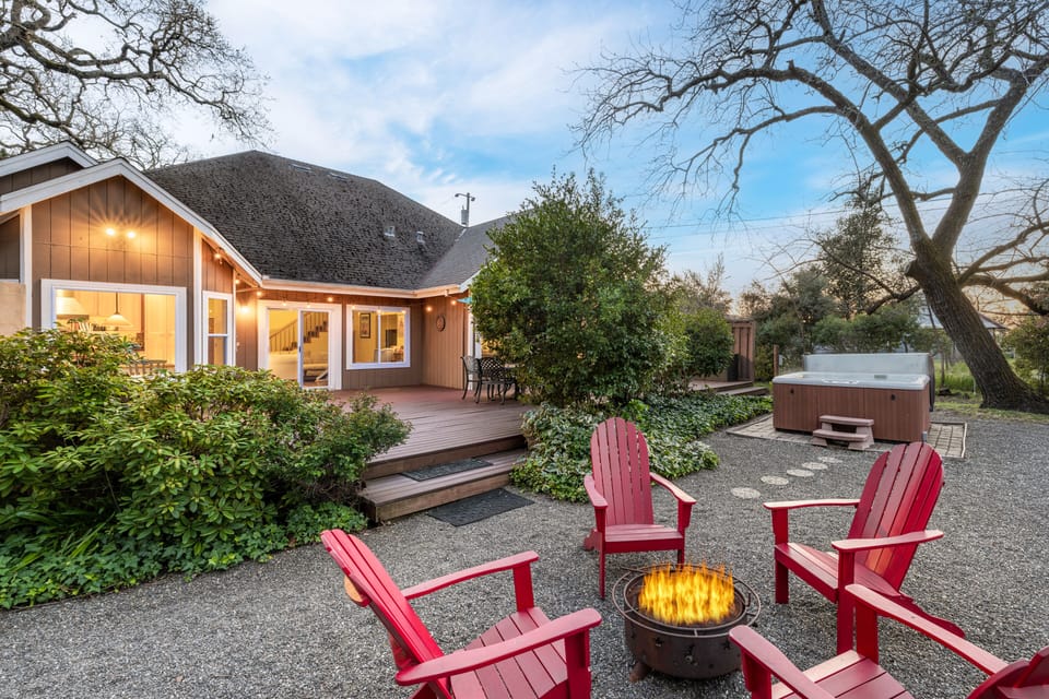 Roast marshmallows around the fire pit.