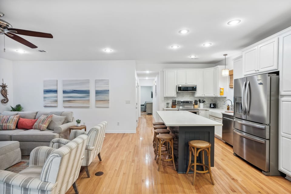 Modern, coastal interior design.