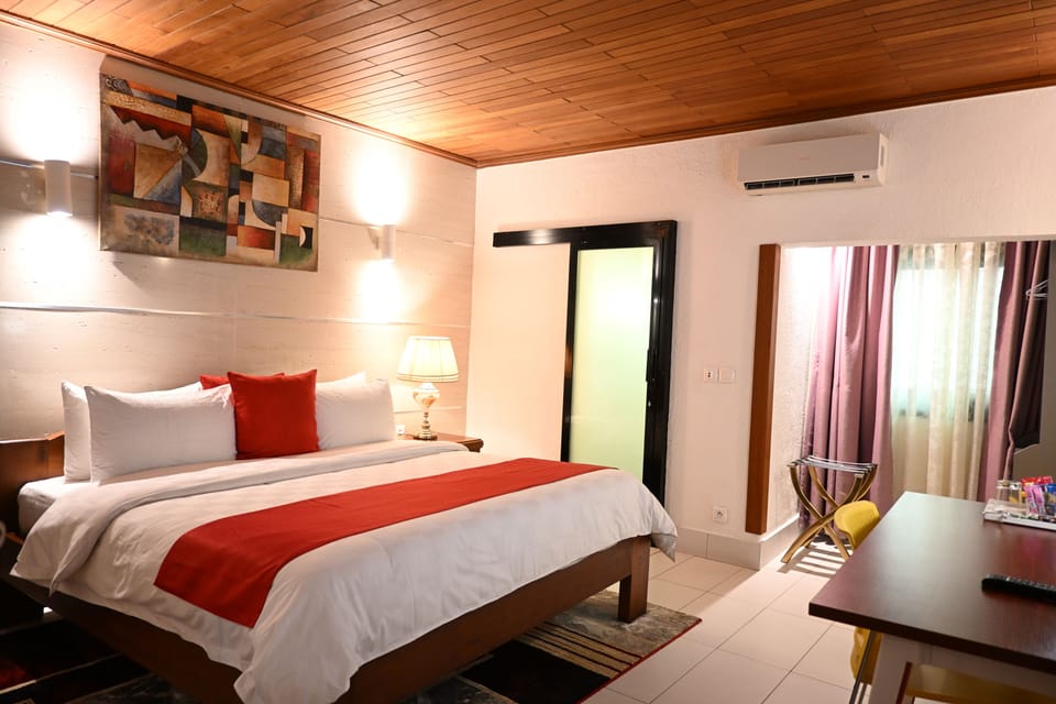 Deluxe Double Room, City View | Premium bedding, Tempur-Pedic beds, desk, laptop workspace