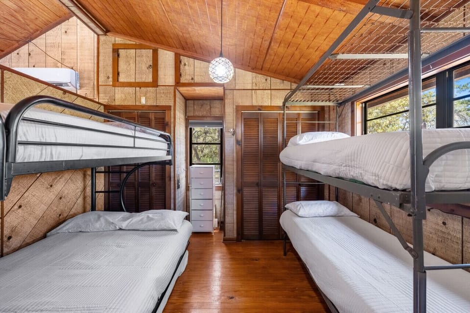 Bedroom #2 with 2 twin mattresses and 2 full (one on the floor)