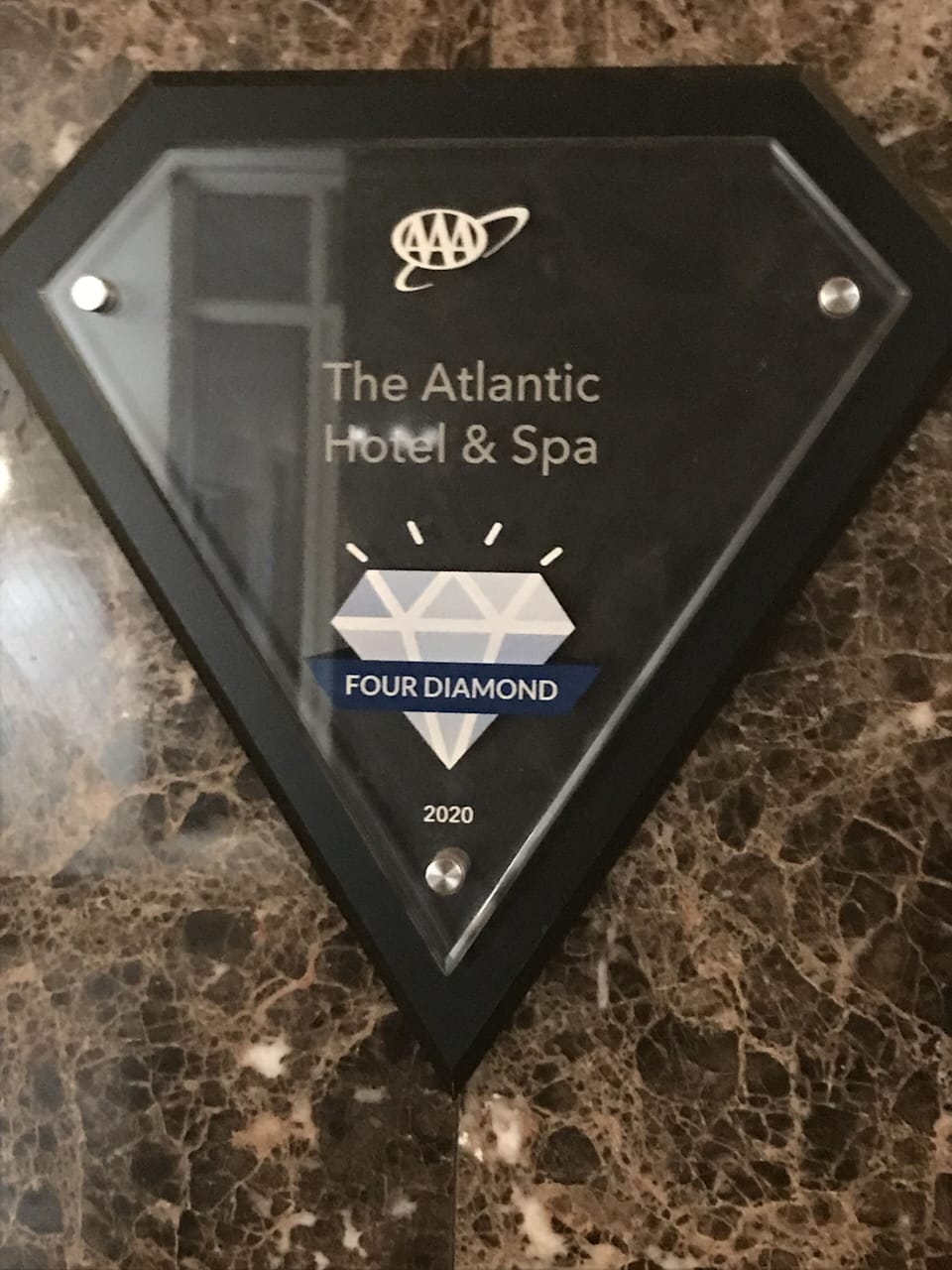 The Atlantic has received from AAA the Four  Diamond award for excellence!