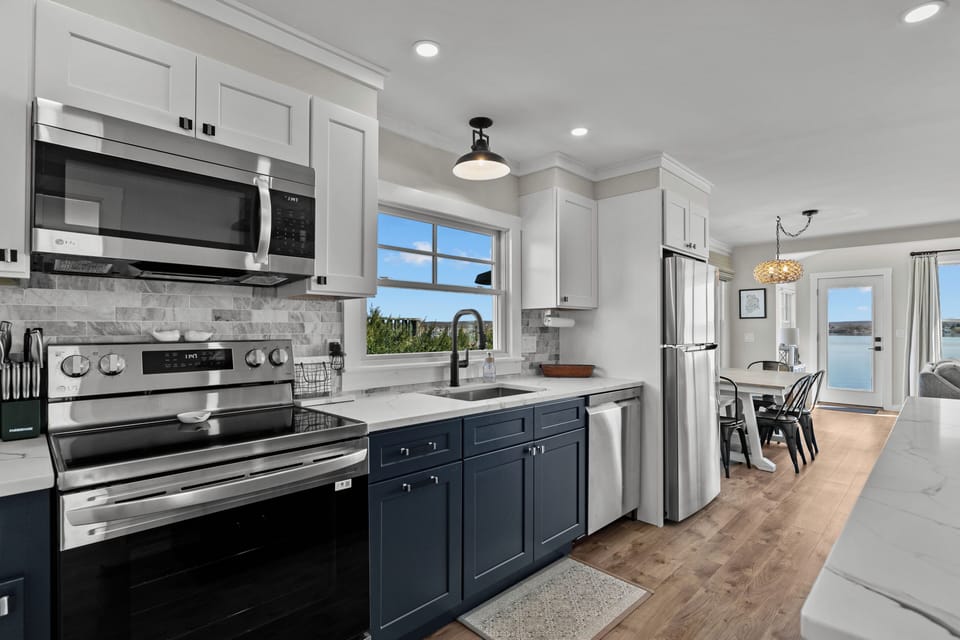 Large full size appliances to cook meals at home